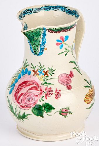 SALT GLAZE STONEWARE PITCHER 18TH