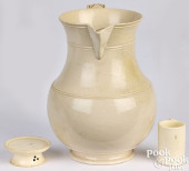 SALT GLAZE STONEWARE PITCHER,