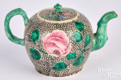 SALT GLAZE STONEWARE TEAPOT 18