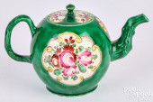SALT GLAZE STONEWARE TEAPOT, 1