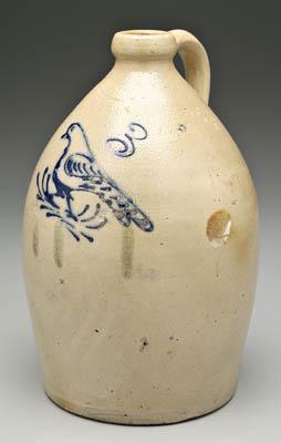 Salt glaze three-gallon jug,