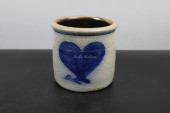 SALT GLAZED MINI CROCK, WITH C