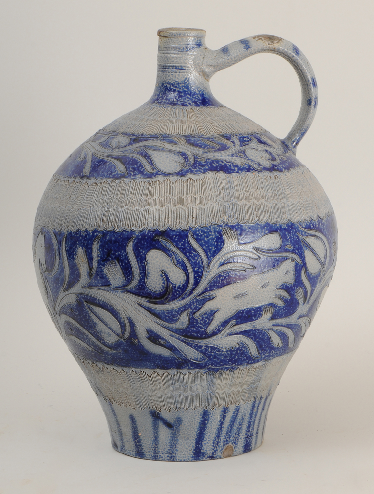 SALT-GLAZED STONEWARE LARGE JUG The