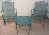 SALTERINI GREEN ENAMEL PAINTED