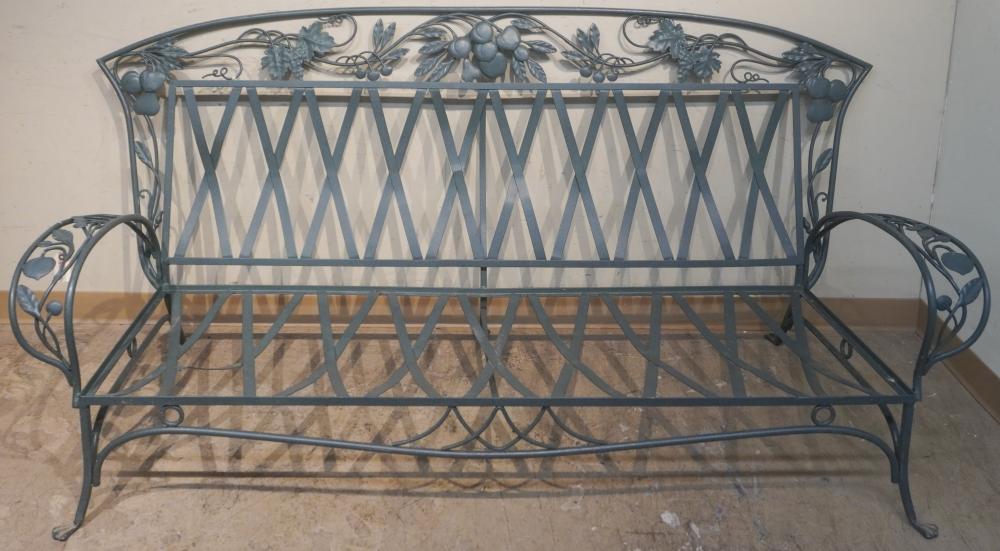 SALTERINI STYLE GREEN PAINTED METAL