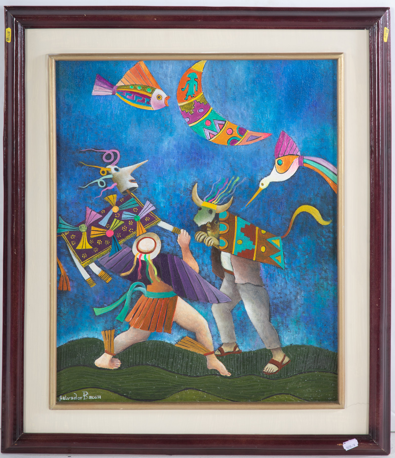 SALVADOR BACON. BIRD AND MOON,