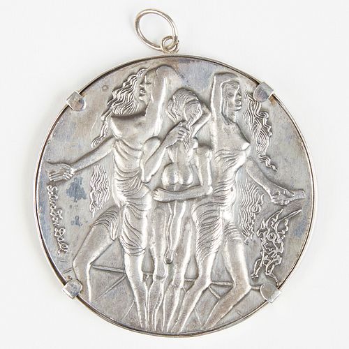 SALVADOR DALI 1978 "PEACE" SILVER