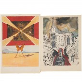 SALVADOR DALI, (2) LITHOGRAPHS