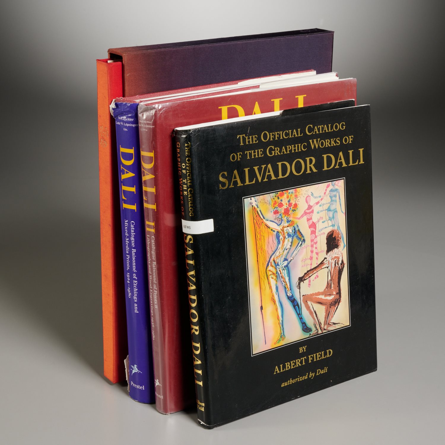 SALVADOR DALI, (4) CATALOGUES