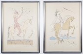 SALVADOR DALI "AMAZONE" & "CAV
