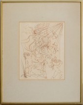 SALVADOR DALI "AUTUMN" ETCHING