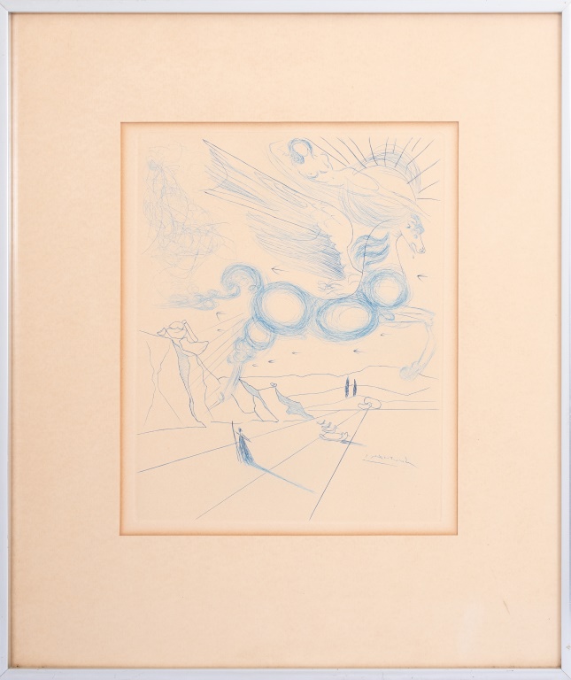 SALVADOR DALI BLUE PEGASUS