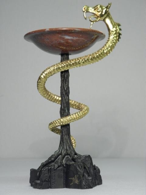 Salvador Dali bronze & 18K