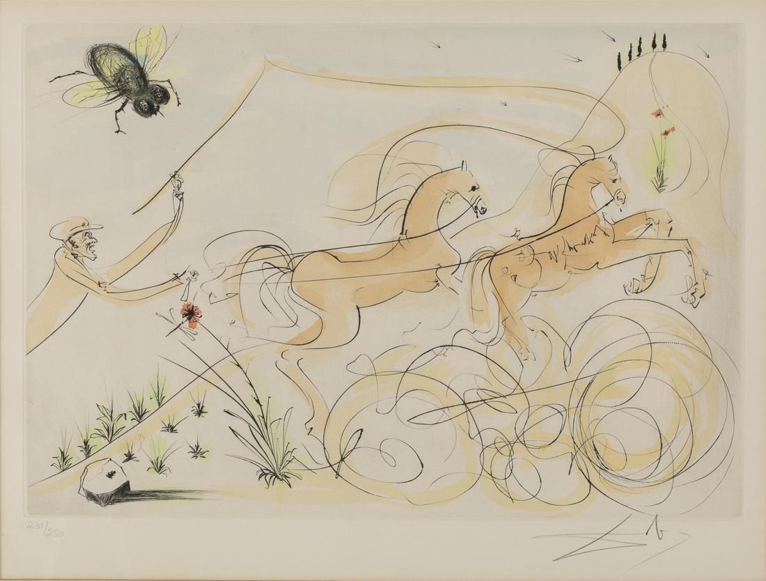 SALVADOR DALI, CHARIOTS IN
