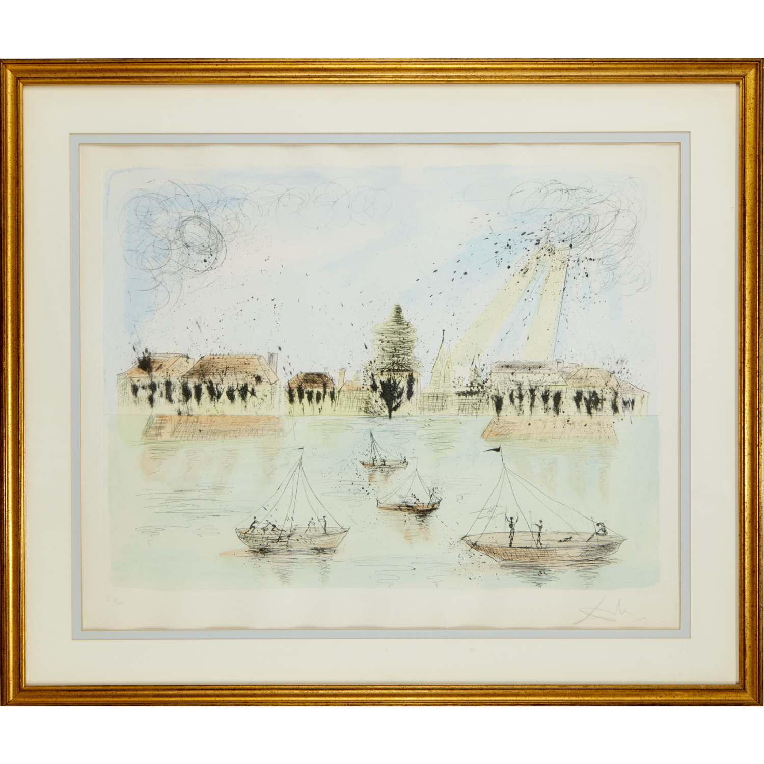 SALVADOR DALI, COLOR ETCHING,