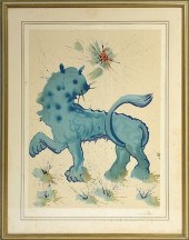 SALVADOR DALI COLORED LITHOGRA