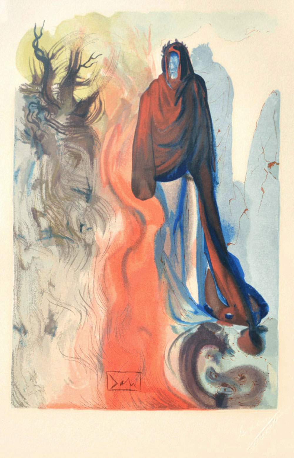 SALVADOR DALI DIVINE COMEDY WOOD
