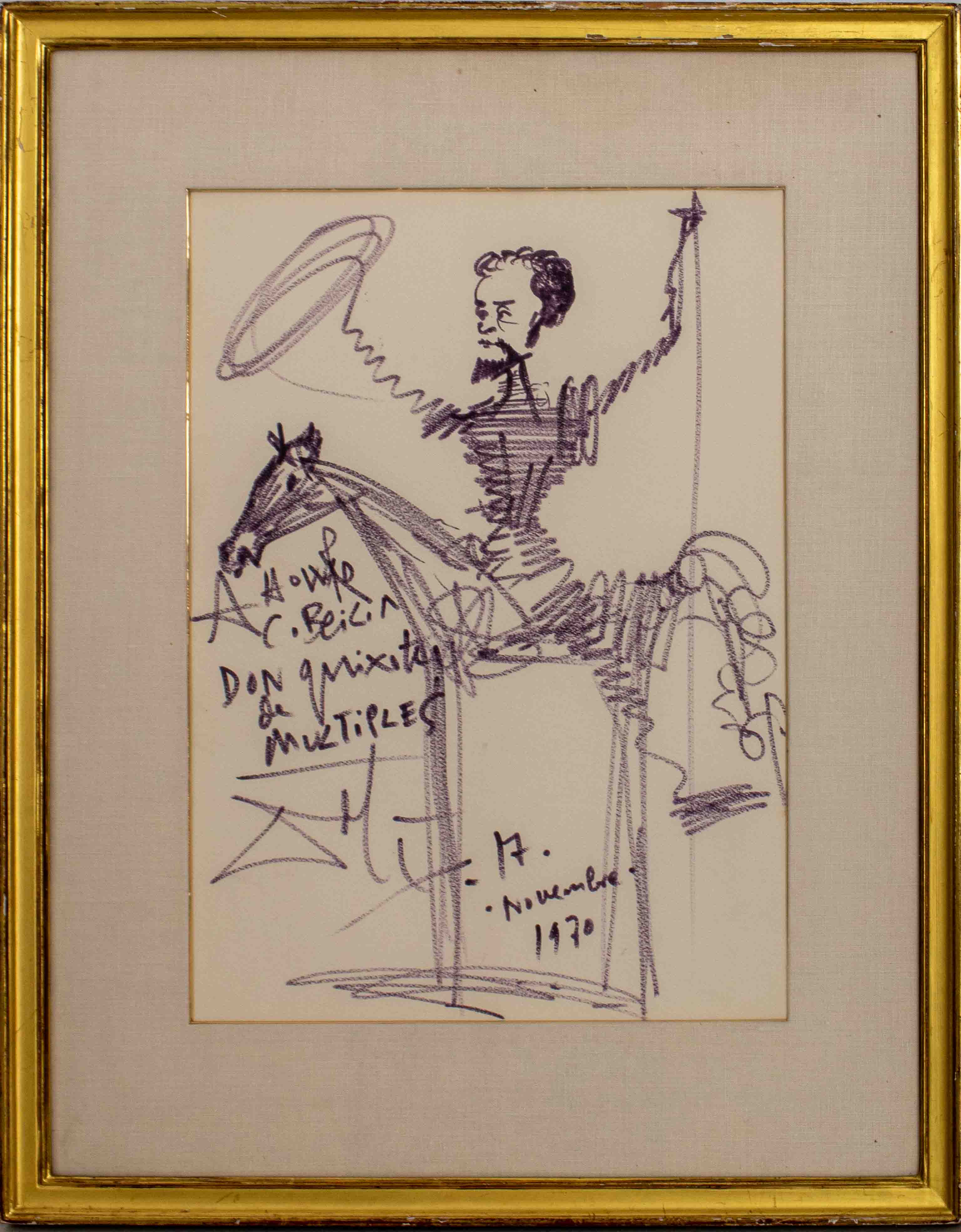 SALVADOR DALI DON QUIXOTE INK