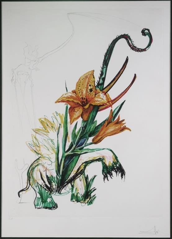 SALVADOR DALI, DRYPOINT ETCHING