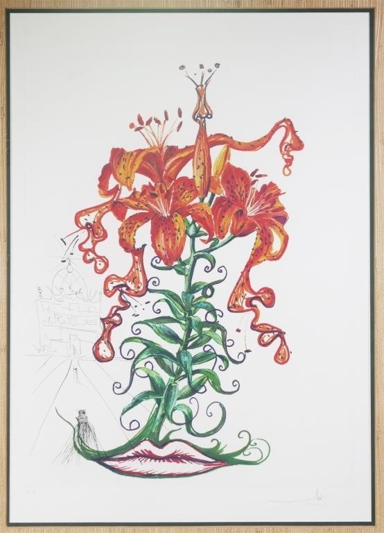 SALVADOR DALI, DRYPOINT ETCHING