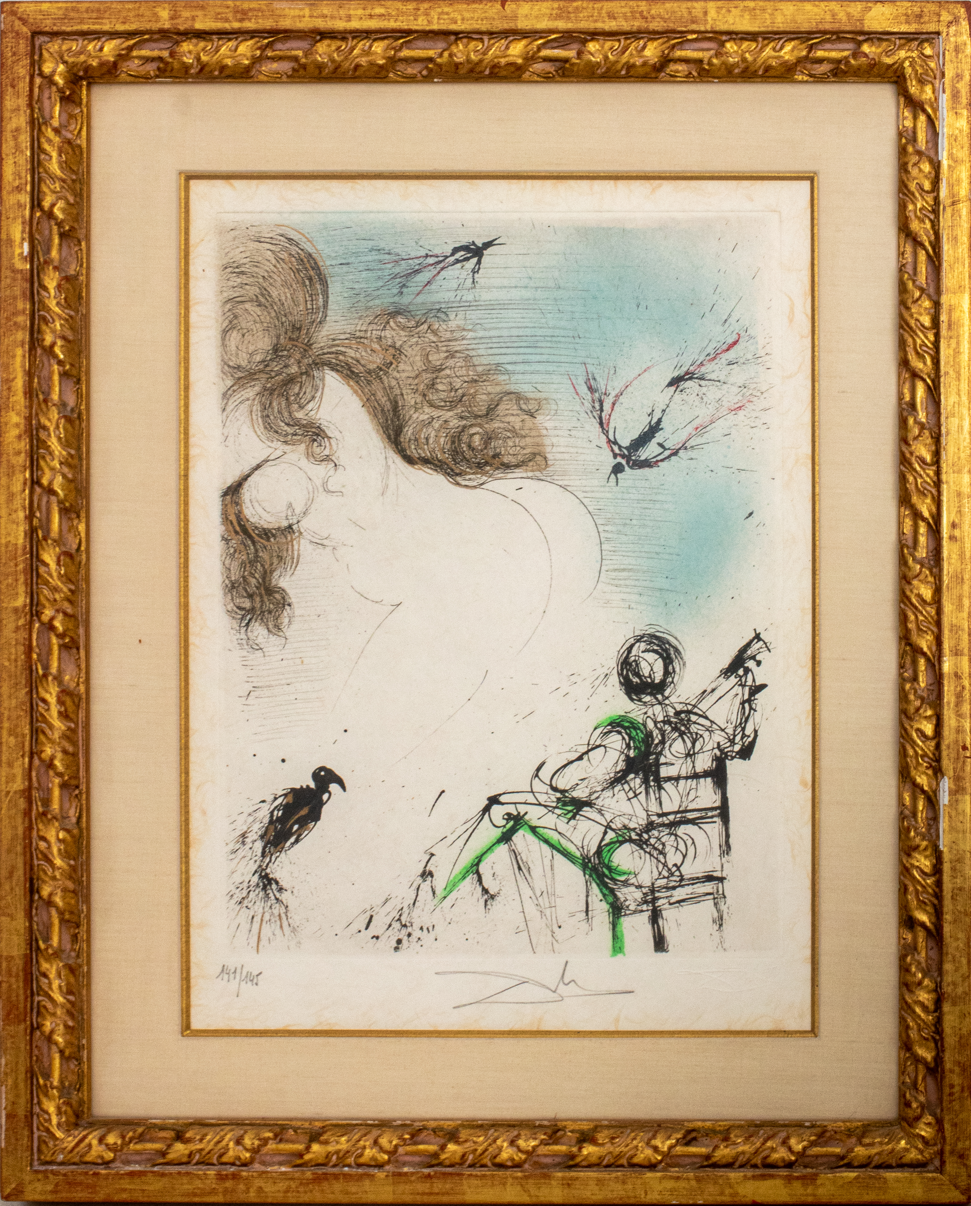 SALVADOR DALI "FEMME AU