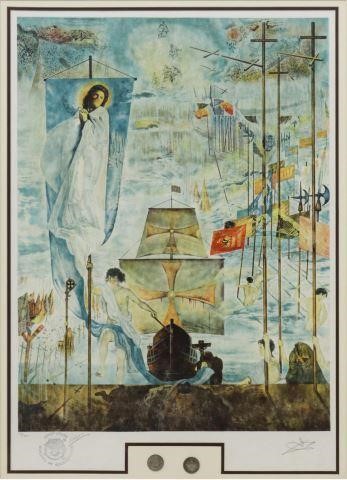 SALVADOR DALI LITHOGRAPH 'DISCOVERY
