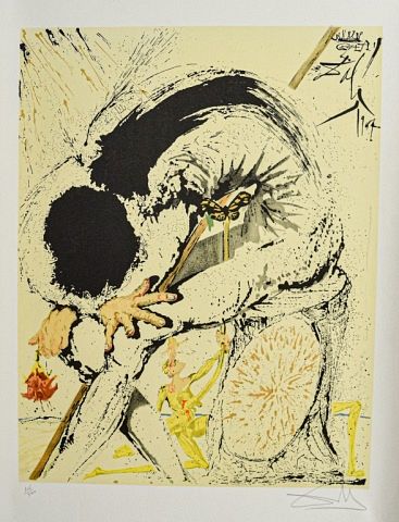 SALVADOR DALI LITHOGRAPH DON