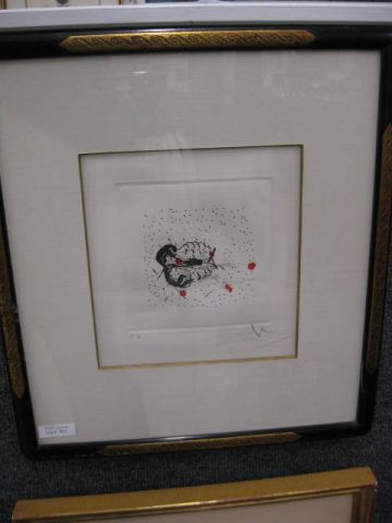 Salvador Dali Lithograph pencil