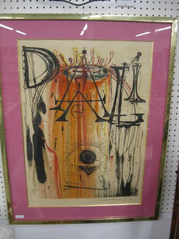 Salvador Dali Lithograph pencil