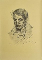 SALVADOR DALI LITHOGRAPH PORTR