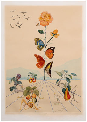 Salvador Dali lithograph