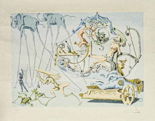 SALVADOR DALI LITHOGRAPH THE