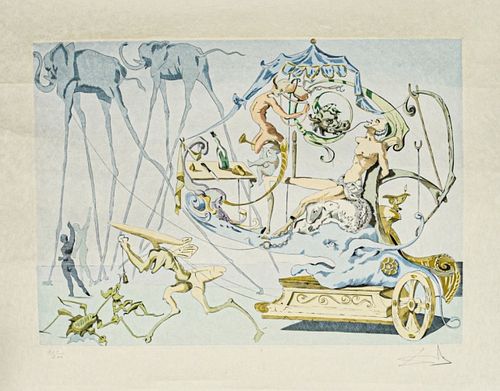 SALVADOR DALI LITHOGRAPH THE