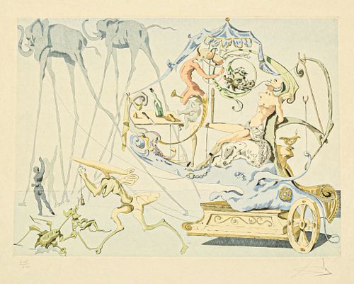 SALVADOR DALI LITHOGRAPH THE