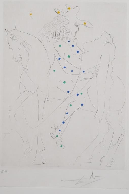 SALVADOR DALI, PICASSO'S HORSE,