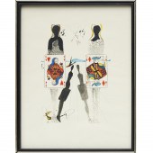 SALVADOR DALI, PRINT, ALICE IN
