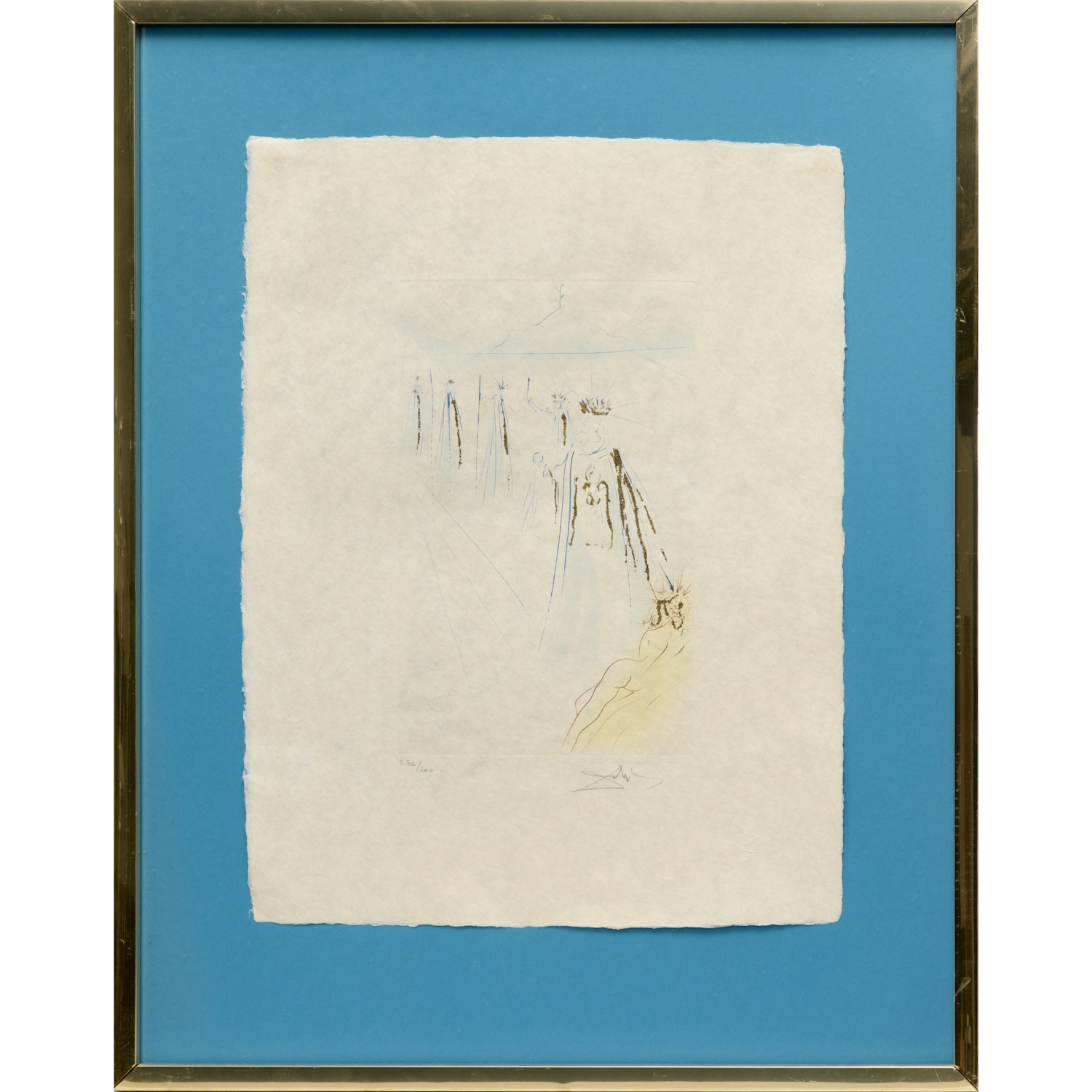 SALVADOR DALI, SIGNED DRYPOINT