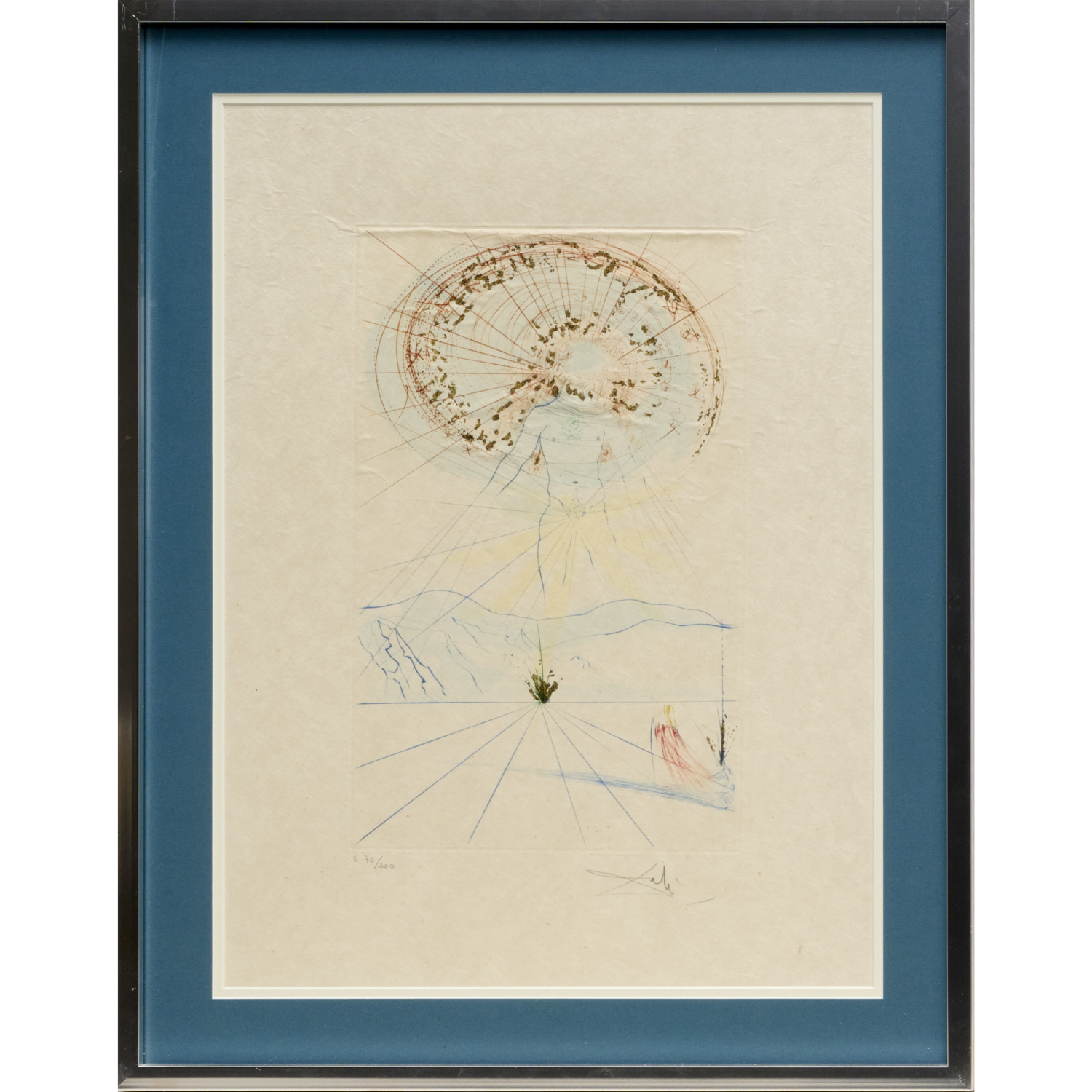 SALVADOR DALI, SIGNED DRYPOINT