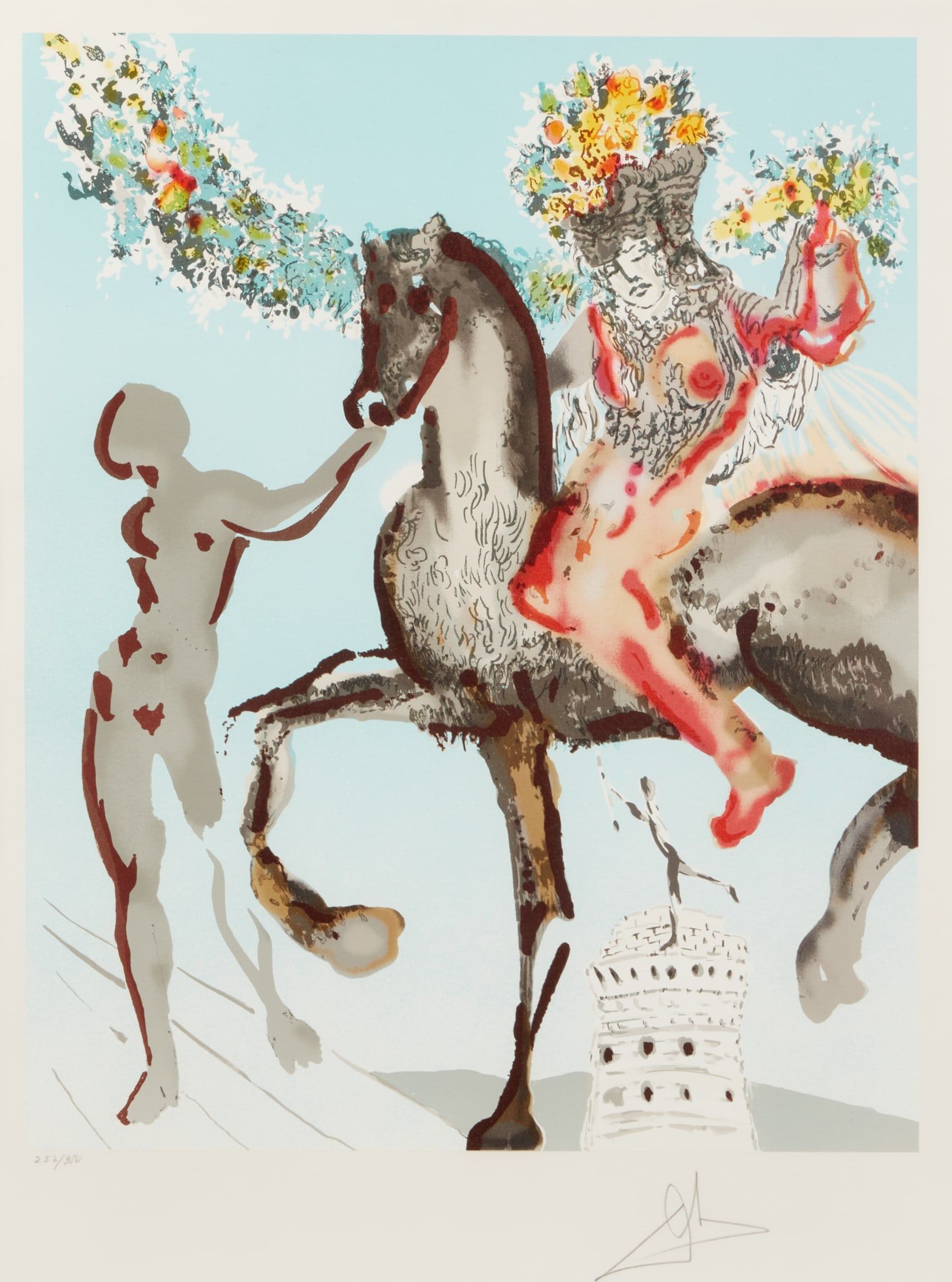 SALVADOR DALI, THE HARBINGER, NEW