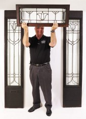 SALVAGED ANTIQUE LEADED GLASS