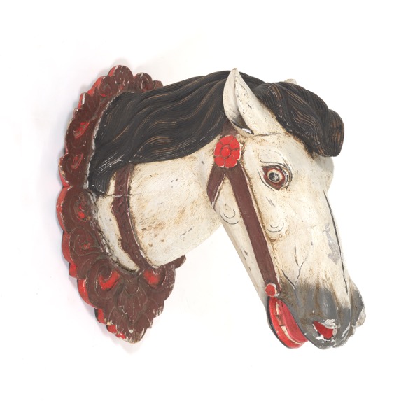 SALVAGED CAROUSEL HORSE'S HEAD