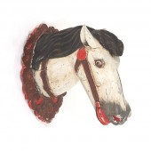 SALVAGED CAROUSEL HORSE'S HEAD