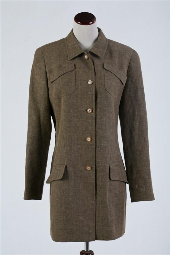 SALVATORE FERRAGAMO BROWN TWEED