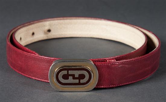 Salvatore Ferragamo red leather