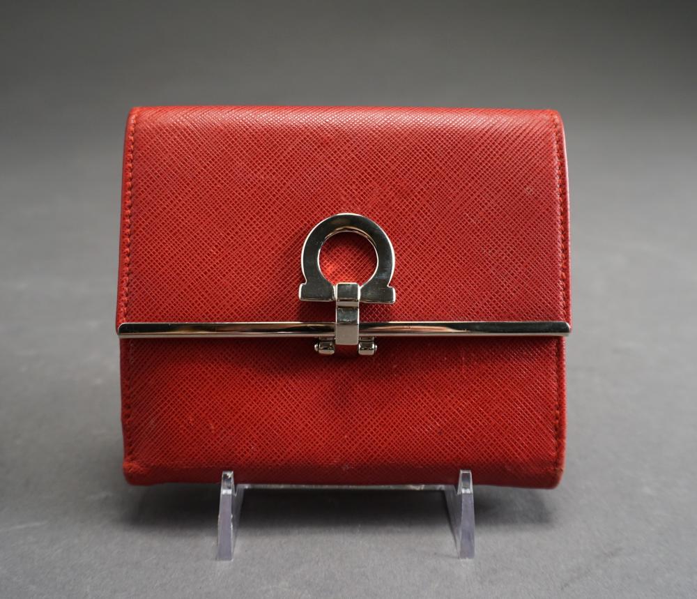 SALVATORE FERRAGAMO RED SAFFIANO