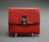 SALVATORE FERRAGAMO RED SAFFIA