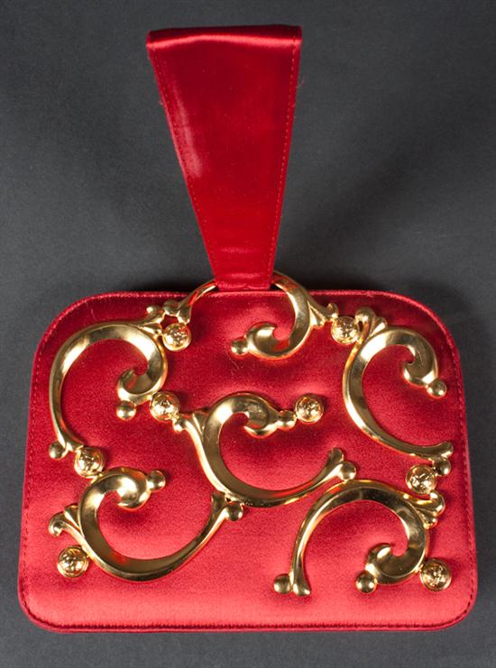 Salvatore Ferragamo red satin