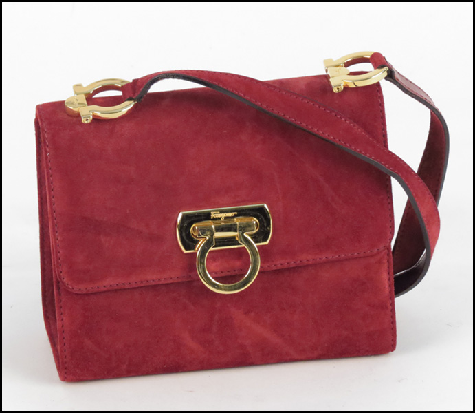 SALVATORE FERRAGAMO RED SUEDE