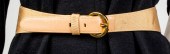SALVATORE FERRAGAMO TAN GROSGR