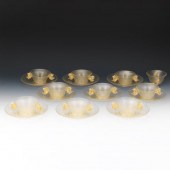 SALVIATI AMBER GLASS AND GOLD